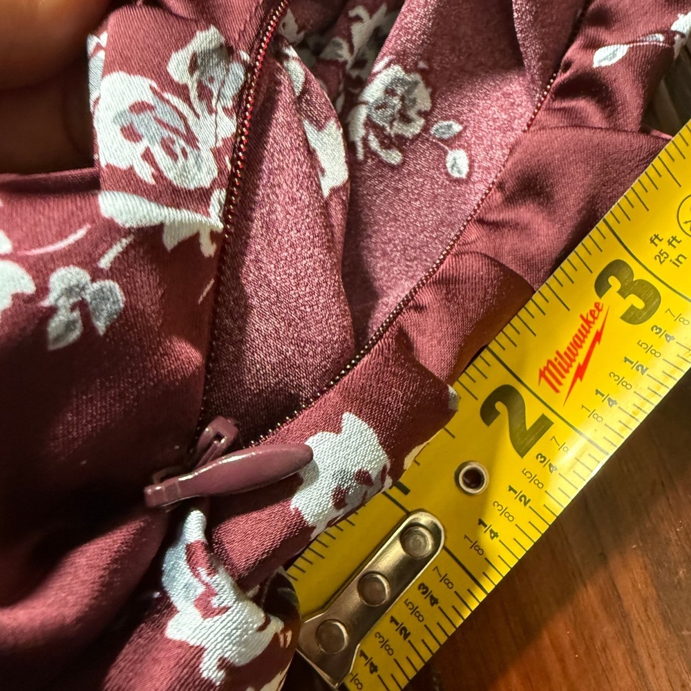 a new day Burgundy Floral Maxi Dress - Picture 10 of 15